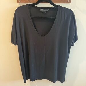 Hatch The Perfect Maternity V Neck T Shirt in Black Size 1
